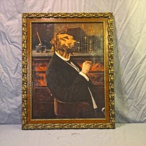 Labrador Retriever "Lord Gristle" - Vintage Dog Art Print - Poncelet